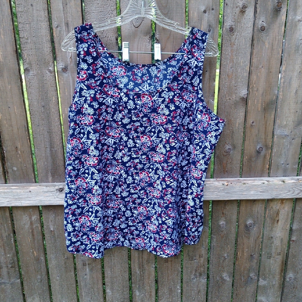 Floral Lightweight Silky Tank Top